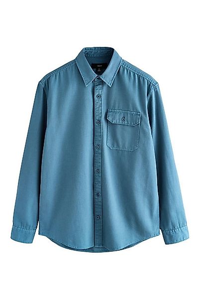 Next Langarmhemd Langärmeliges, stückgefärbtes Oxfordhemd (1-tlg) günstig online kaufen