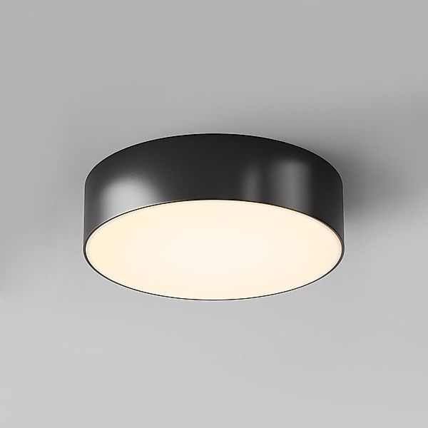LED-Außendeckenleuchte Zon, schwarz, Ø 22 cm, 3.000 K Metall günstig online kaufen