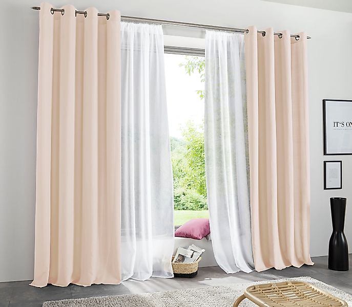 my home Vorhang Raja, Ösen (2 günstig online kaufen