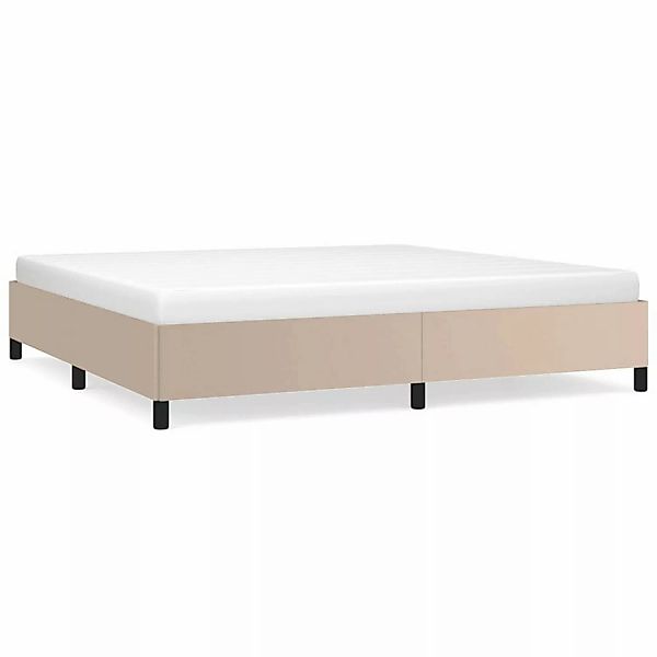 vidaXL Bettgestell Cappuccino-Braun 200x200 cm Kunstleder1370107 günstig online kaufen
