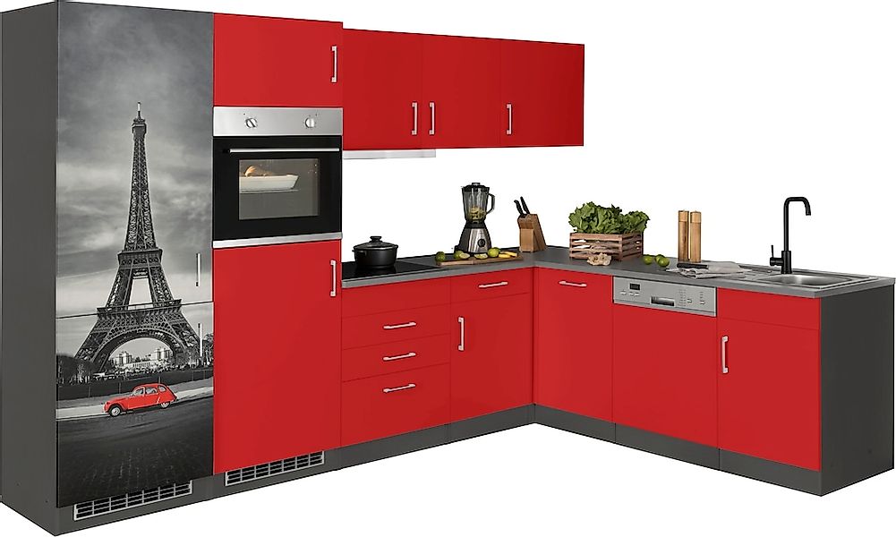 HELD MÖBEL Winkelküche "Paris", Stellbreite 290/220 cm, wahlweise mit Induk günstig online kaufen