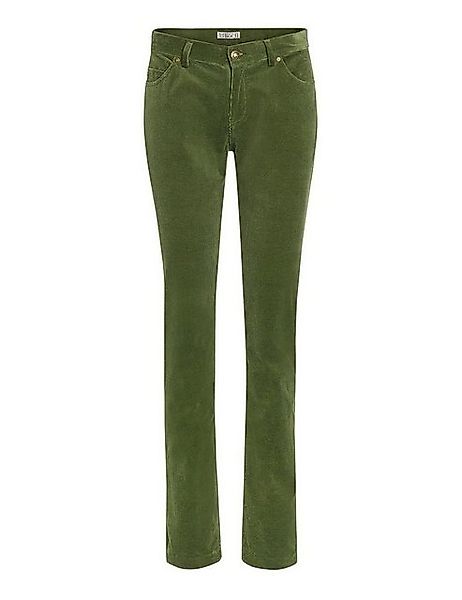 Brigitte von Boch Samthose Hanley Cord-Hose moosgrün günstig online kaufen