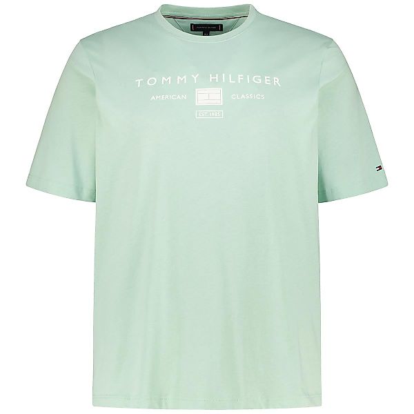 Tommy Hilfiger T-Shirt mit Label-Print Farbe mint Größe: 5XL günstig online kaufen