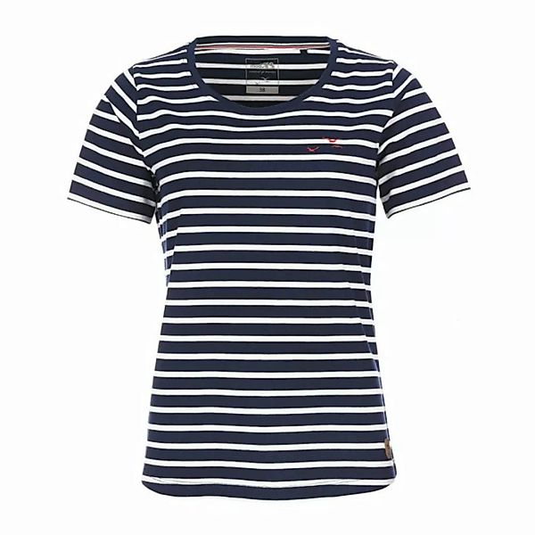 modAS T-Shirt Damen Kurzarm-Shirt im bretonischen Streifen-Design aus Baumw günstig online kaufen