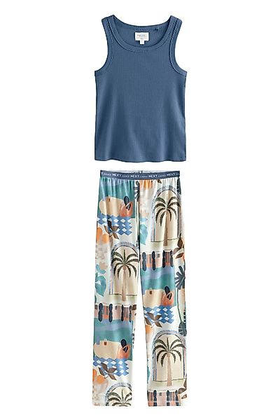 Next Pyjama Pyjama mit geripptem Trägertop günstig online kaufen