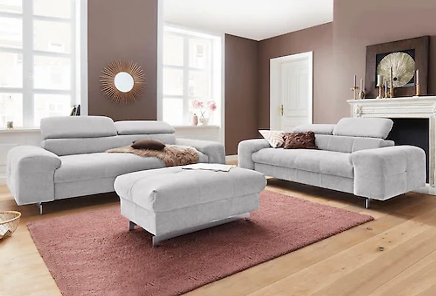 COTTA Polstergarnitur »Chef«, (Set), Set bestehend aus: 2-Sitzer mit Kopfte günstig online kaufen