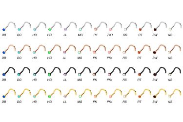 PIERCINGLINE Nasenpiercing Chirurgenstahl Nasenstecker Spirale DISC günstig online kaufen
