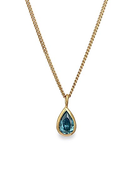 Elli Kette mit Anhänger Zirkonia Tropfen günstig online kaufen