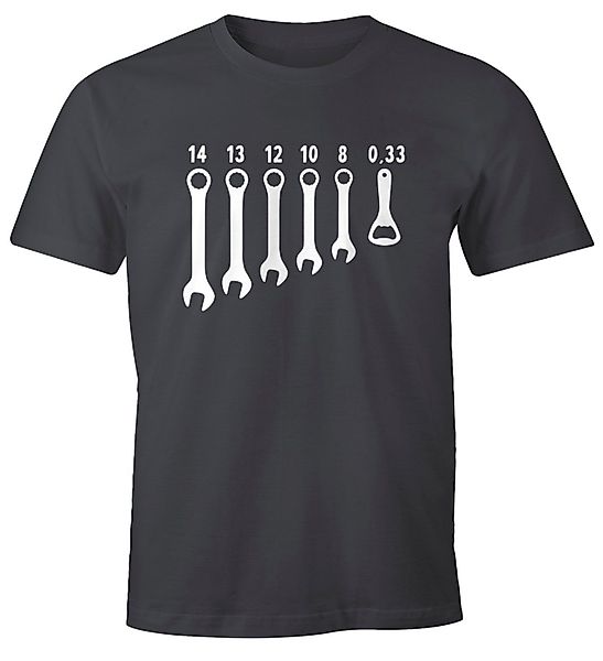MoonWorks Print-Shirt Herren T-Shirt Bieröffner Flaschenöffner günstig online kaufen