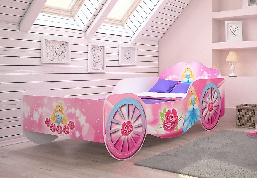 Kids Collective Kinderbett Kutsche Mädchenbett 70x140, günstig online kaufen