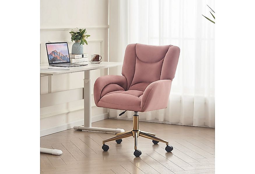 Celya Stuhl Höhenverstellbarer Drehstuhl,Relaxsessel,mit goldene Metallbein günstig online kaufen