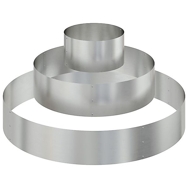 vidaXL Blumentopf Metallpflanzkübel Verzinkter Stahl Ø günstig online kaufen