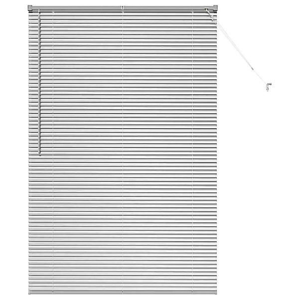 vidaXL Balkenjalousien mit Vorhängen Silber 175 x 110 cm Aluminium 42005924 günstig online kaufen