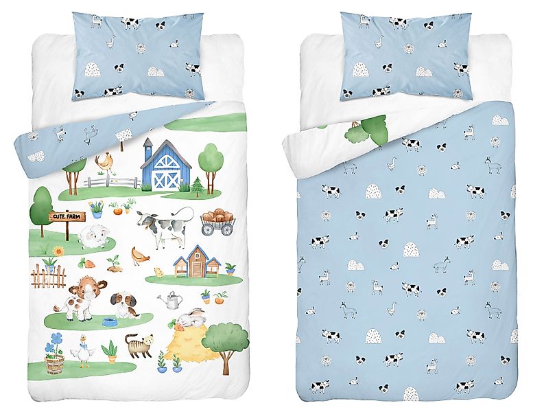 Häßler Homefashion Babybettwäsche Wendebettwäsche kleine Farm günstig online kaufen