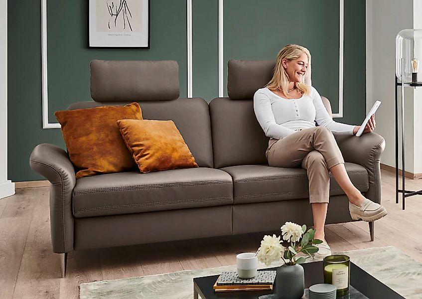 Die PlanBar 3-Sitzer "PN-EM23187, mit Kopfstützen", (Breite 208 cm), aus Ec günstig online kaufen