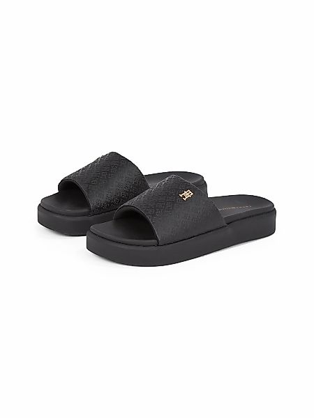 Tommy Hilfiger Pantolette "PLATFORM MONOGRAM POOLSLIDE", Plateau, Sommersch günstig online kaufen