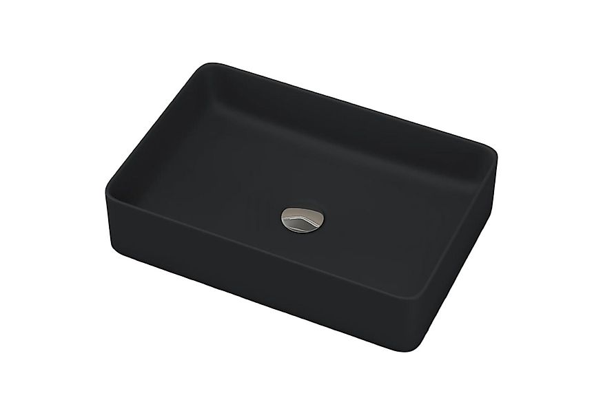 doporro Waschbecken keramik Aufsatzwaschbecken eckig Waschtisch mit Nano-Sc günstig online kaufen