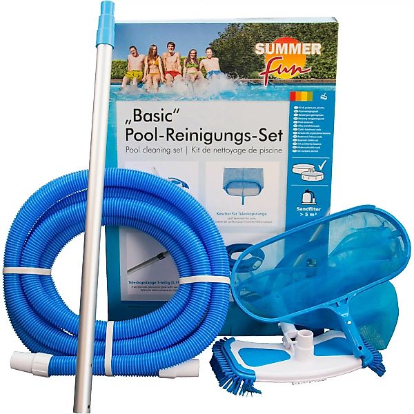 Summerfun Basic Pool Reinigungsset für Schwimmbecken mit Sandfilteranlage günstig online kaufen