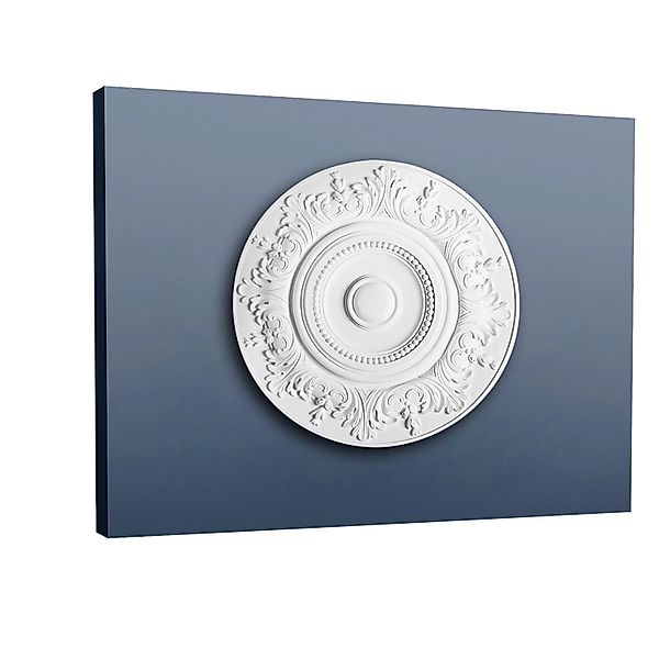 ORAC DECOR R17 LUXXUS DeckenroSette Stuck-Lampen-RoSette Blätter-Dekor 47 c günstig online kaufen
