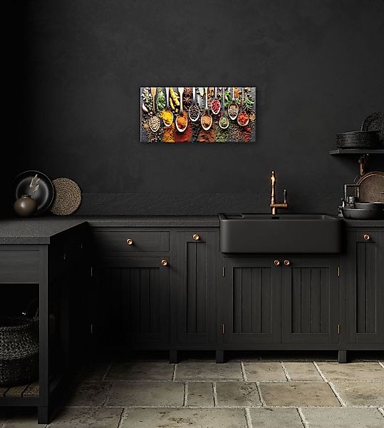Bönninghoff Leinwandbild, Gewürze (1 St), BxH: 70x33 cm günstig online kaufen