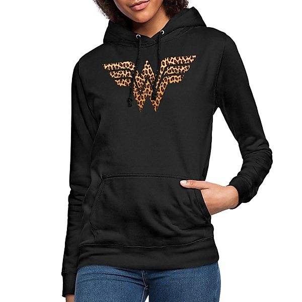 Spreadshirt Hoodie Wonder Woman Leoprint Logo günstig online kaufen