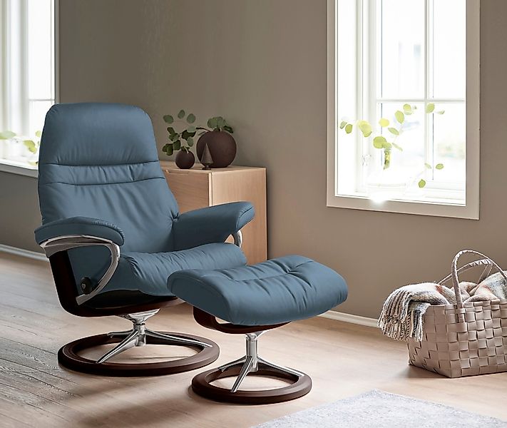 Stressless Relaxsessel "Sunrise", (Set, Relaxsessel mit Hocker), mit Signat günstig online kaufen