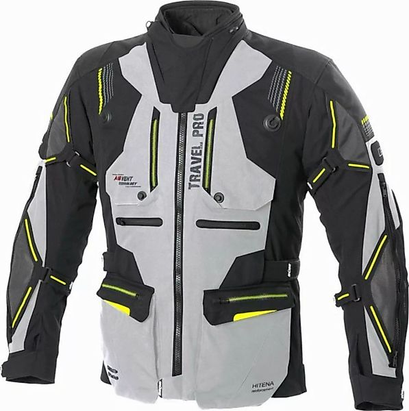 Büse Motorradjacke Büse Travel Pro Textiljacke schwarz / hellgrau Herren 50 günstig online kaufen