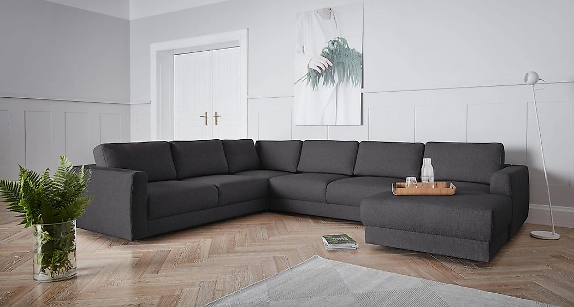 OTTO home Wohnlandschaft "Hobro U-Form" in 3 Bezugsqualitäten in vielen Far günstig online kaufen