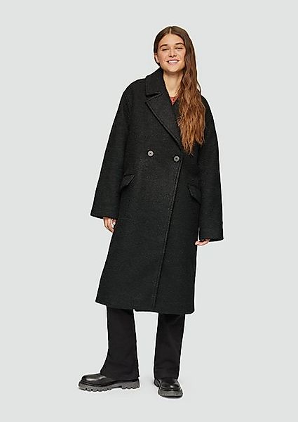 QS Funktionsmantel Oversized-Mantel aus Bouclé günstig online kaufen