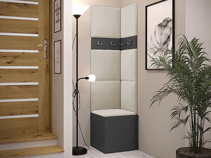 MIRJAN24 Garderoben-Set Orion XXI, (Komplett-Set, Schuhschrank, 2x Kleiderh günstig online kaufen