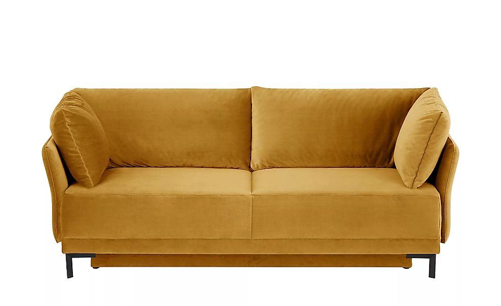 Schlafsofa - gelb - 219 cm - 92 cm - 103 cm - Polstermöbel > Sofas > Einzel günstig online kaufen