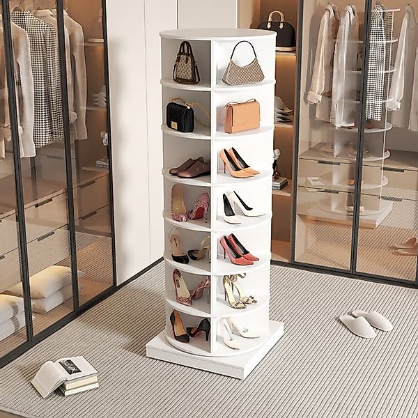 Gotagee Schuhschrank Drehbar Schuhablage Vertikal Sideboard Schließfächer W günstig online kaufen