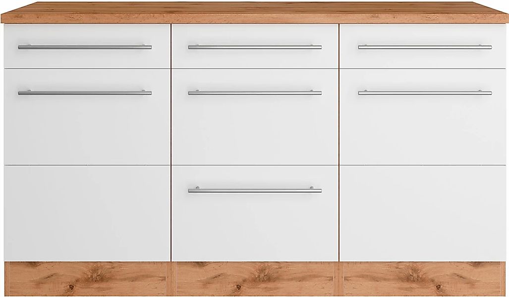 KOCHSTATION Unterschrank "KS-Wien" edel aussehende gestiftete Fronten günstig online kaufen