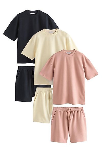 Next T-Shirt & Shorts T-Shirts und Shorts aus 100 % Baumwolle im 3er-Set (6 günstig online kaufen