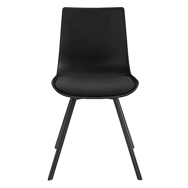 Moderne Esstisch Stühle in Schwarz Kunststoff (2er Set) günstig online kaufen