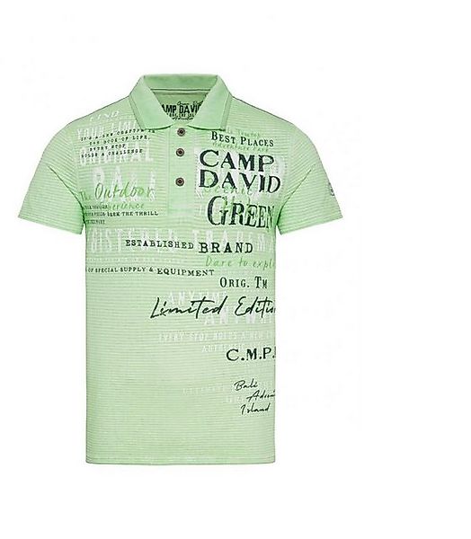 CAMP DAVID Poloshirt Gestreiftes Polo mit Prints und Stickereien leger gesc günstig online kaufen