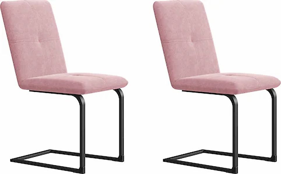 Home affaire Freischwinger »Vita«, (Set), 2 St., Microfaser, mit verschiede günstig online kaufen