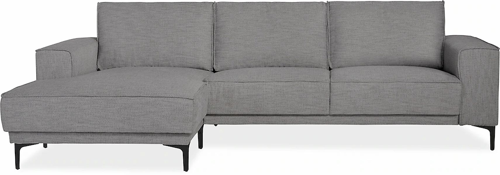 PLACES OF STYLE Ecksofa »Polsterecke Oland, Struktur, Flachgewebe, Luxus-Mi günstig online kaufen