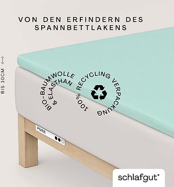 Schlafgut Spannbettlaken PURE TOPPER in Gr. günstig online kaufen