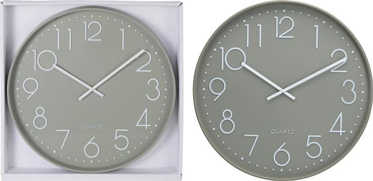 WANDUHR 1 Stück Rund Polypropylen Glas Durchmeser ca. 50 cm Grün Olivfarbig günstig online kaufen