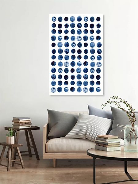 Poster / Leinwandbild - Blueberries | Watercolor Painting günstig online kaufen