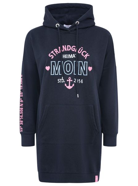 Zwillingsherz Sweatkleid ""Strandglück"" Kängurutasche mit Stickerei vorne günstig online kaufen