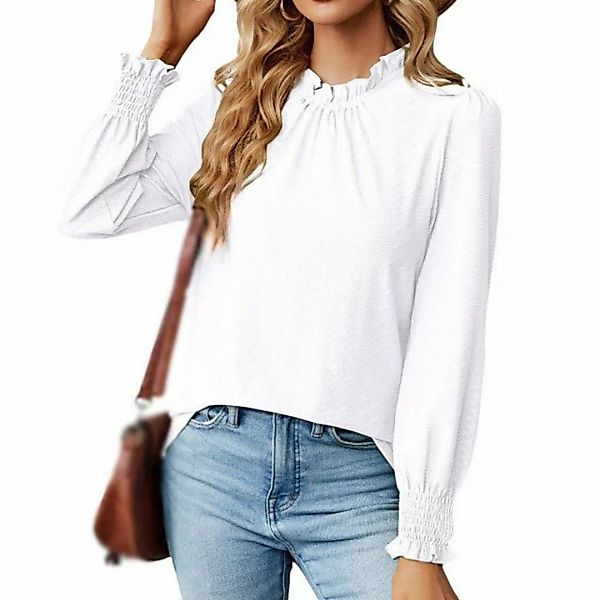 AFAZ New Trading UG Langarmshirt Damenunterteil Shirt Spitzenausschnitt Lat günstig online kaufen