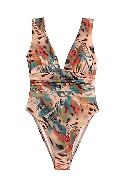 Next Badeanzug Tief ausgeschnittener, bauchformender Badeanzug (1-St) günstig online kaufen