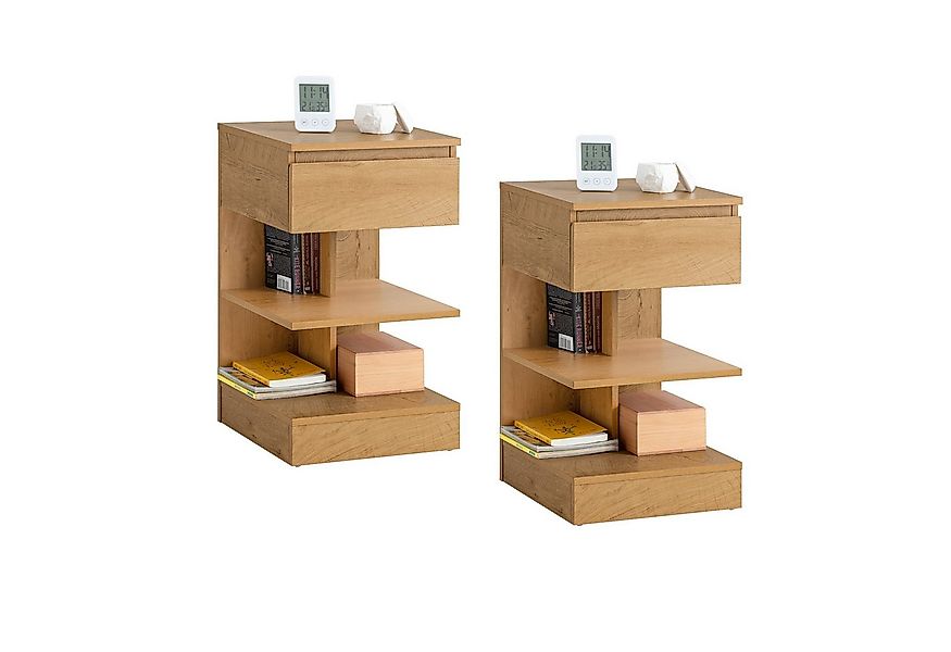 SoBuy Nachttisch FBT49, Nachttisch schmal, Nachtschrank Aufbewahrungsschran günstig online kaufen