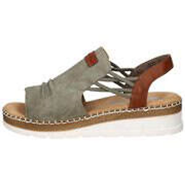 Rieker Keilsandale Damen grün günstig online kaufen