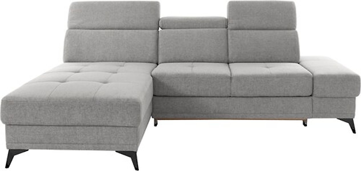 Home affaire Ecksofa »Cardiz L-Form« inkl.Kopfteilverstellung und Federkern günstig online kaufen