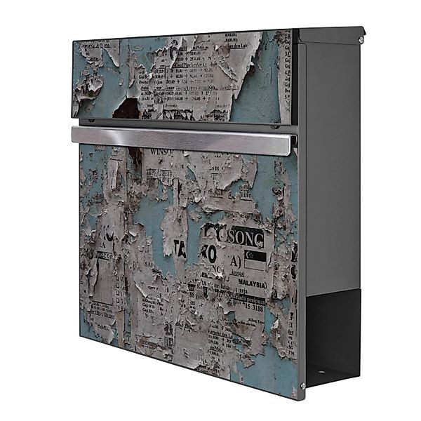 Banjado Briefkasten Anthrazit 37x37x10.5cm Groß / Inkl. Montagematerial & 2 günstig online kaufen