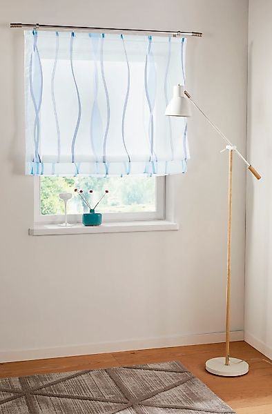 my home Raffrollo "Dimona" mit Klettschiene Transparent, Voile, Polyester, günstig online kaufen