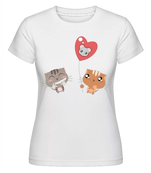 Katzen Herz Ballon · Shirtinator Frauen T-Shirt günstig online kaufen